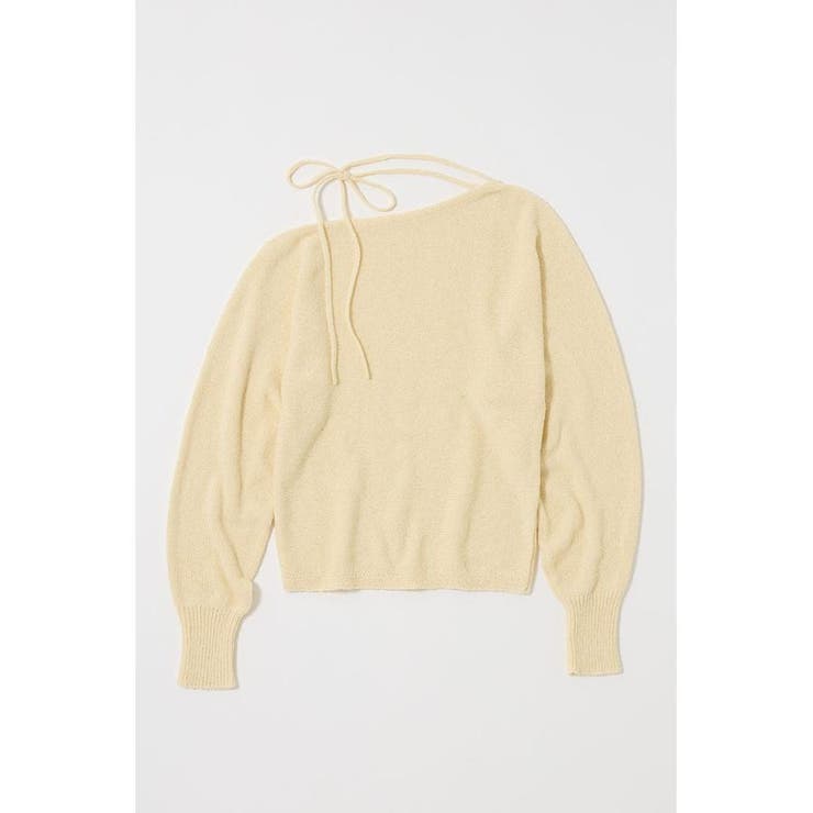 ONE SHOULDER ニットトップス | MOUSSY OUTLET | 詳細画像12 