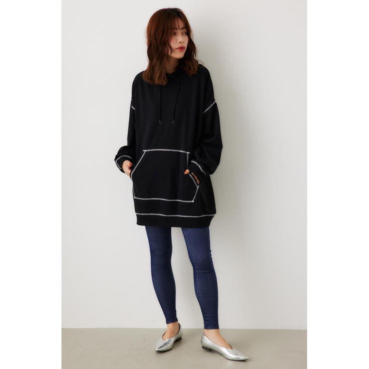 カラーステッチパーカーワンピース[品番：BJLW0026597]｜RODEO