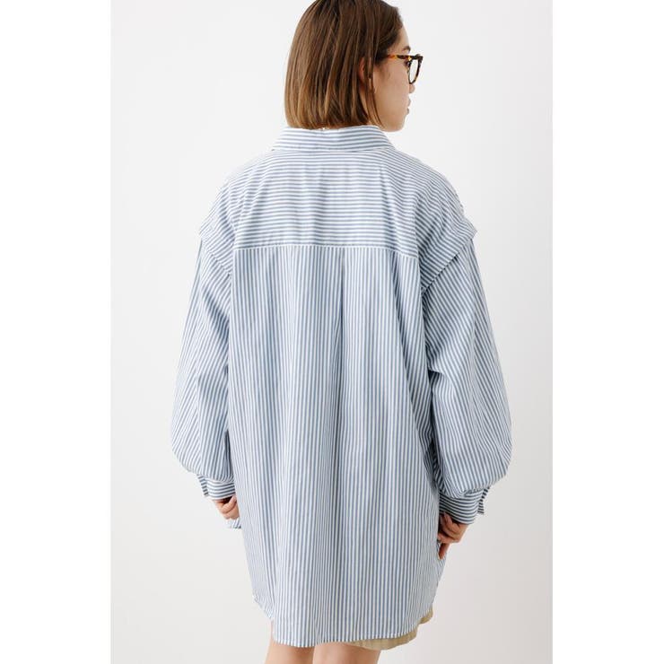 2WAY ストライプシャツ[品番：BJLW0026121]｜RODEO CROWNS WIDE