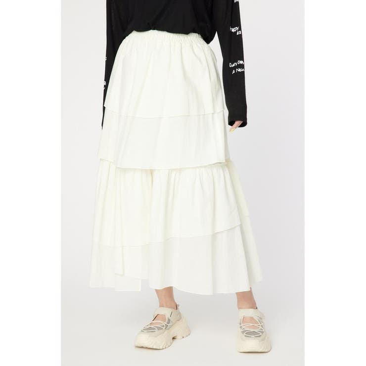 WHT | マルチウェイティアードスカート | RODEO CROWNS WIDE BOWL