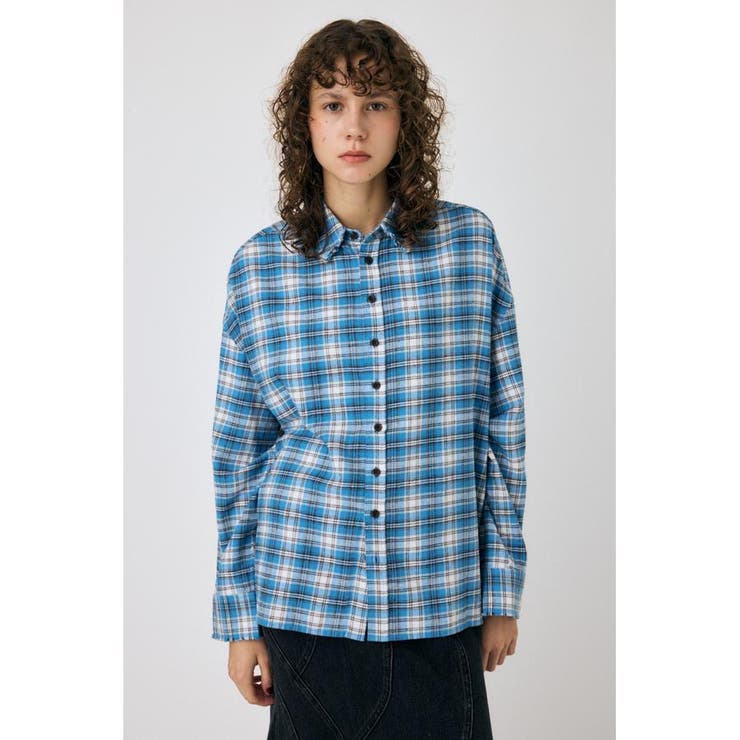 BLU | BORROWED PLAID シャツ | MOUSSY OUTLET