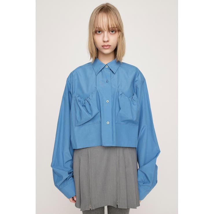 GATHER POCKET CROPPED シャツ | SLY OUTLET | 詳細画像12 