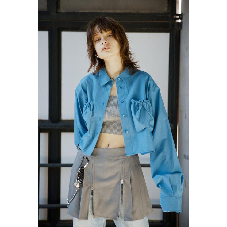 GATHER POCKET CROPPED シャツ | SLY OUTLET | 詳細画像18 