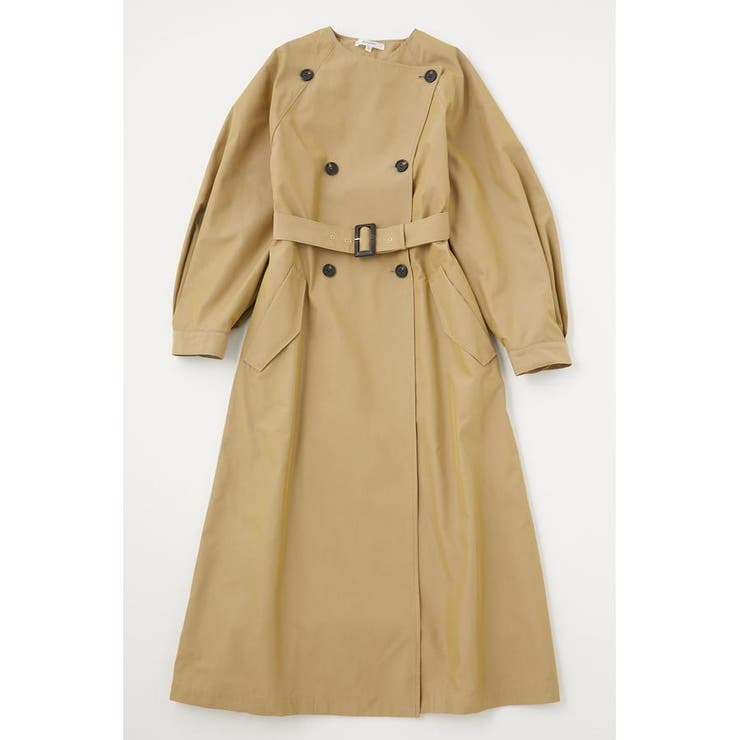 COLLARLESS TRENCH コート[品番：BJLW0024980]｜MOUSSY OUTLET 