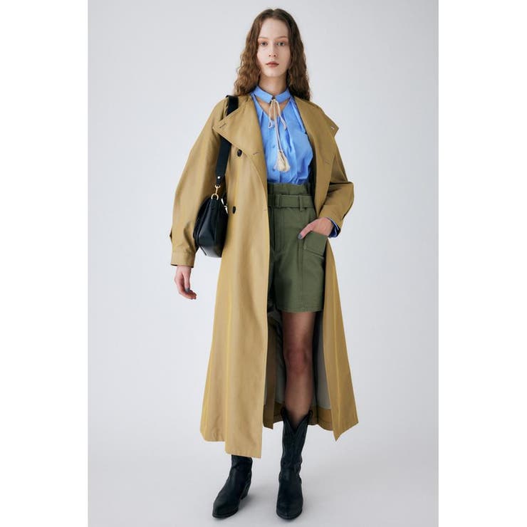 NVY】COLLARLESS TRENCH コート[品番：BJLW0024980]｜MOUSSY OUTLET