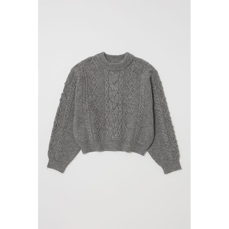 T.GRY | POPCORN CABLE セーター | MOUSSY OUTLET