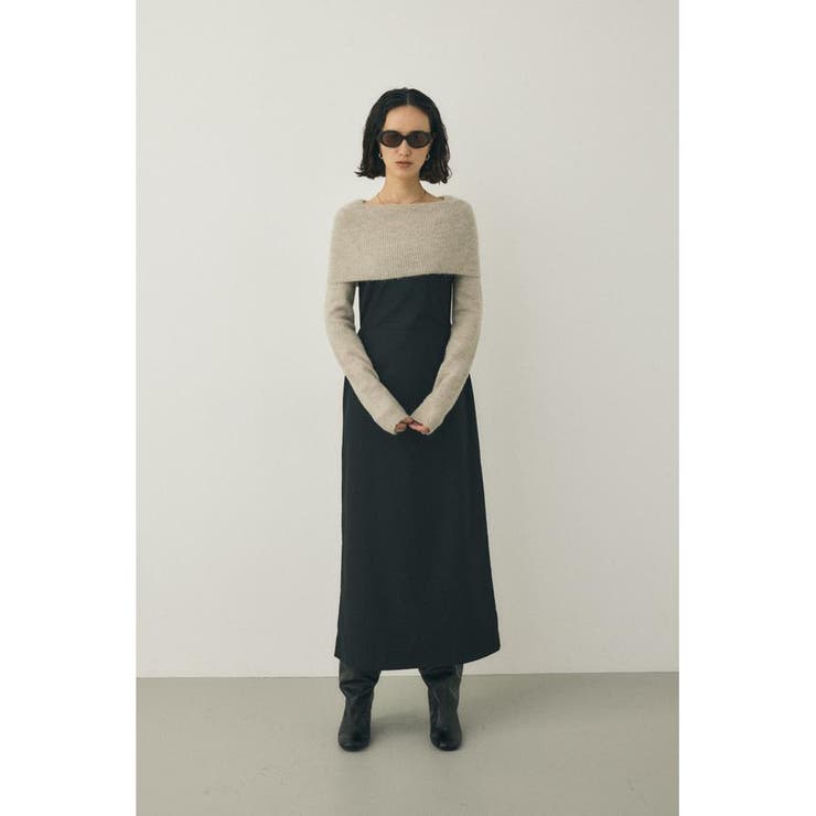 キャミワンピース リサイクルポリエステル×レーヨン混 | MOUSSY OUTLET | 詳細画像3 