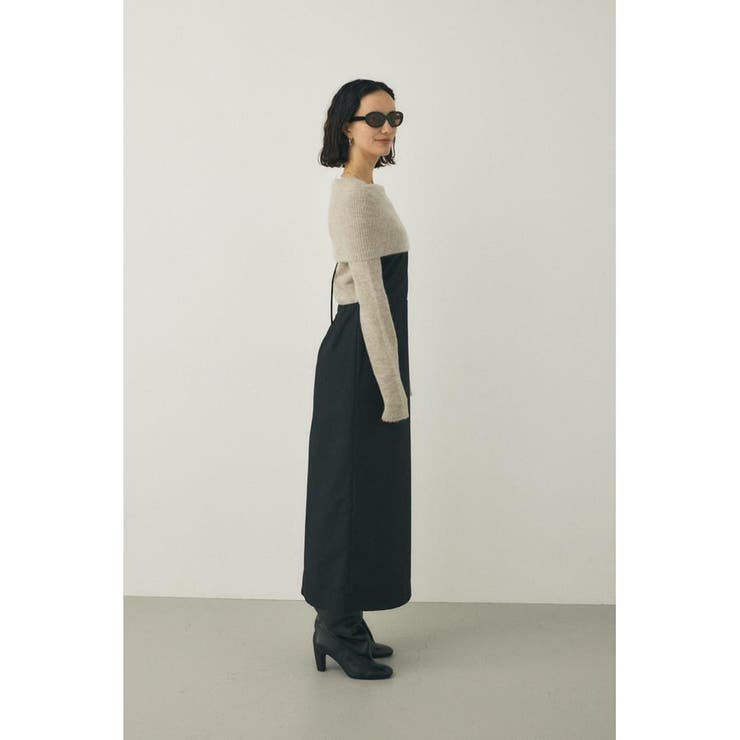 キャミワンピース リサイクルポリエステル×レーヨン混 | MOUSSY OUTLET | 詳細画像5 
