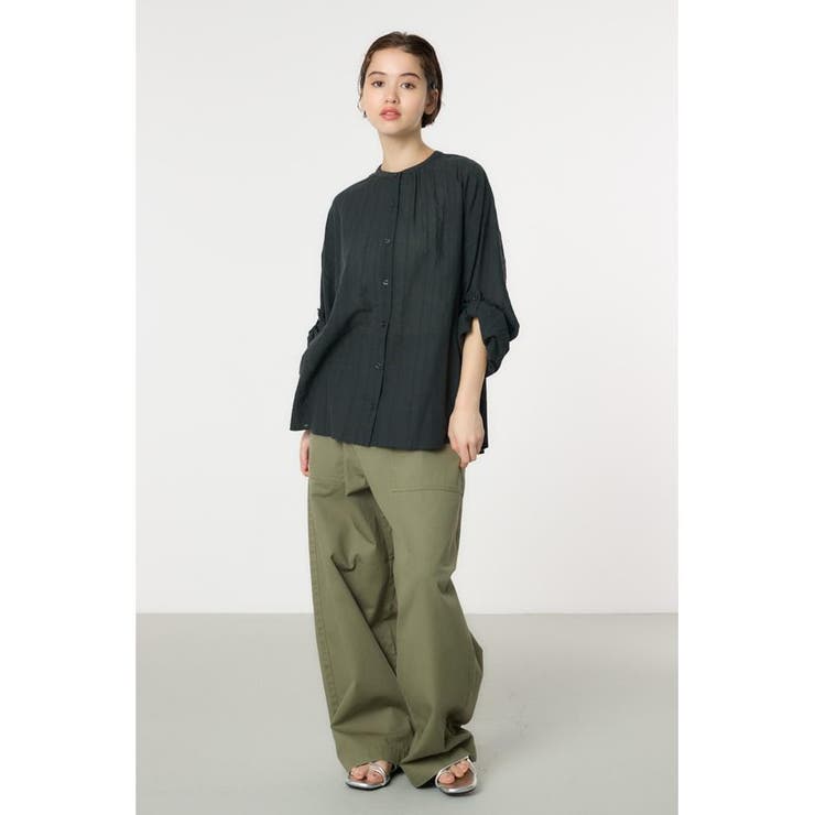 リネンライクロールアップシャツ | RODEO CROWNS WIDE BOWL | 詳細画像31 