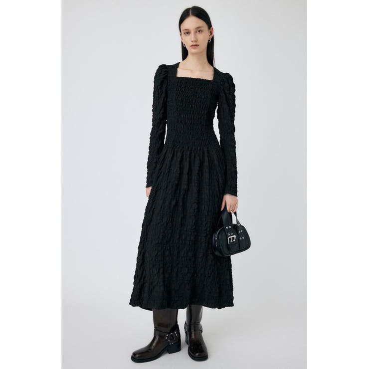 BLK | CREPE ドレス | MOUSSY OUTLET