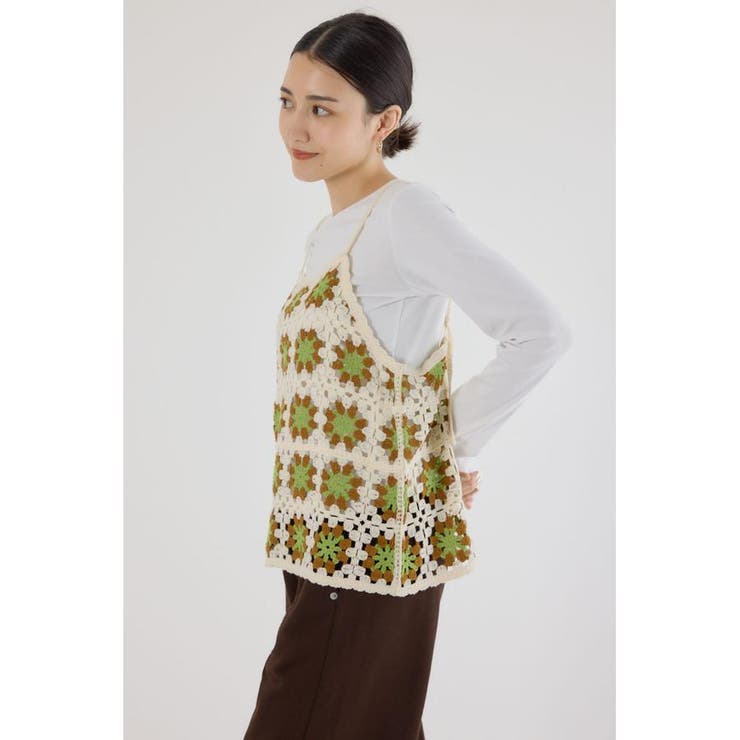 FLOWERクロシェキャミソール | RODEO CROWNS WIDE BOWL | 詳細画像3 