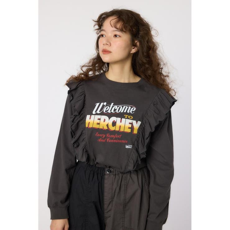 C.GRY | HERCHEYフリル ロングスリーブTシャツ | RODEO CROWNS WIDE BOWL