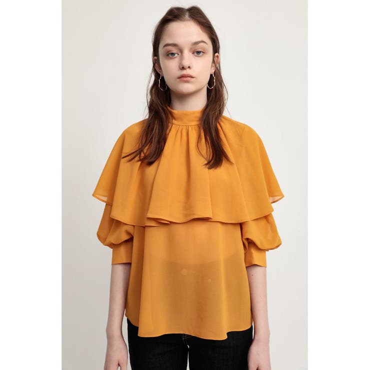 BACK RIBBON CAPE トップス[品番：BJLW0022613]｜SLY OUTLET