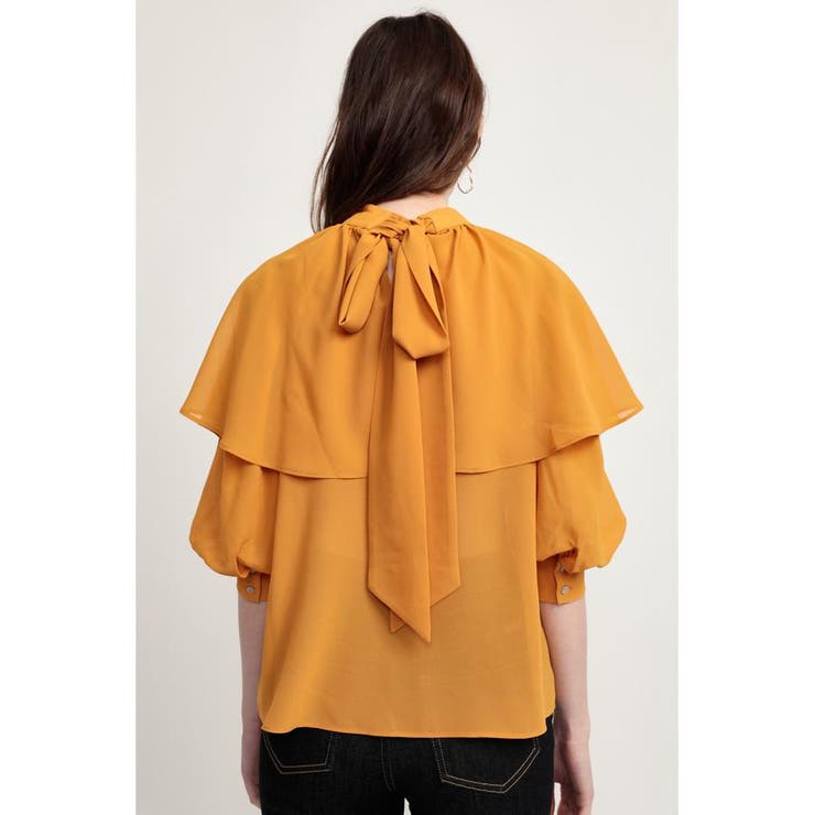 BACK RIBBON CAPE トップス[品番：BJLW0022613]｜SLY OUTLET