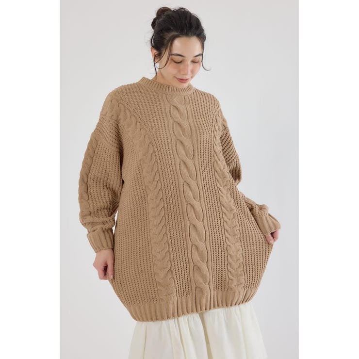 ケーブルモールニットワンピース | RODEO CROWNS WIDE BOWL | 詳細画像7 