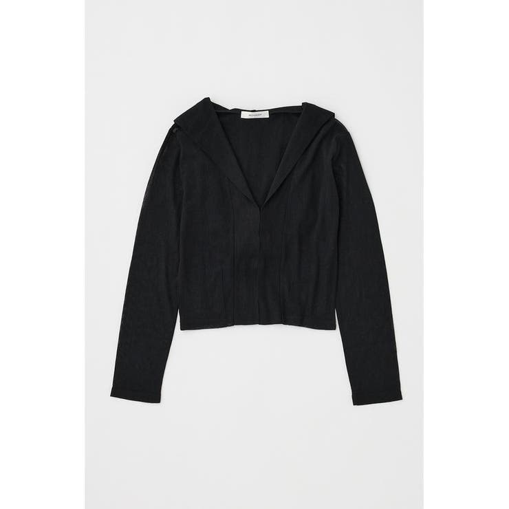 BLK | SHEER CUT フーディ | MOUSSY OUTLET