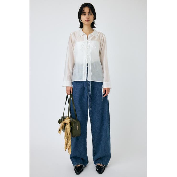 RIBBON シアーシャツ | MOUSSY OUTLET | 詳細画像3 