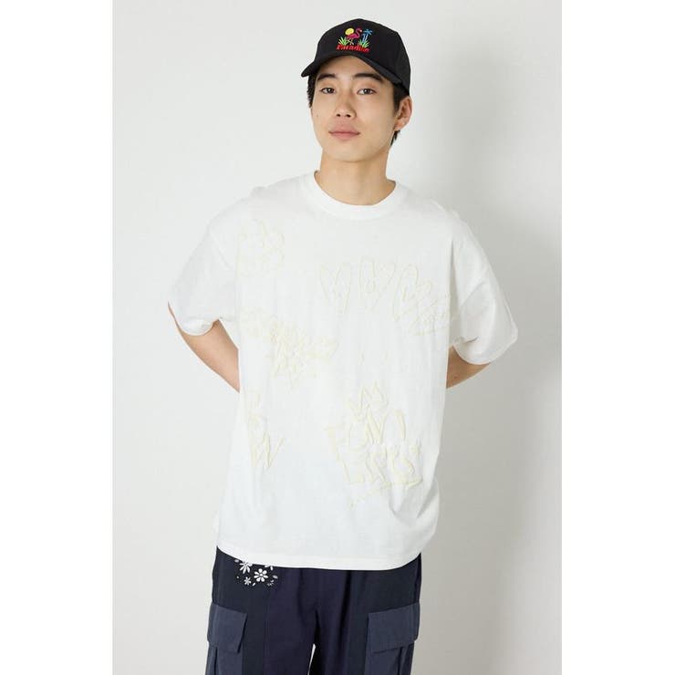 クレヨンタッチ同色発泡プリントTシャツ | RODEO CROWNS WIDE BOWL | 詳細画像7 