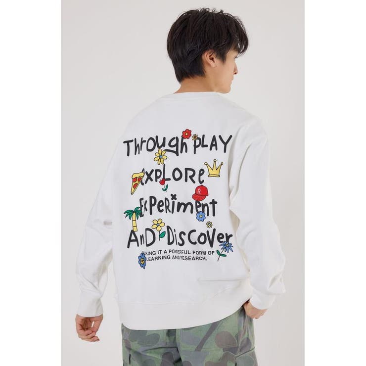 O/WHT1 | ドローイングスウェット | RODEO CROWNS WIDE BOWL