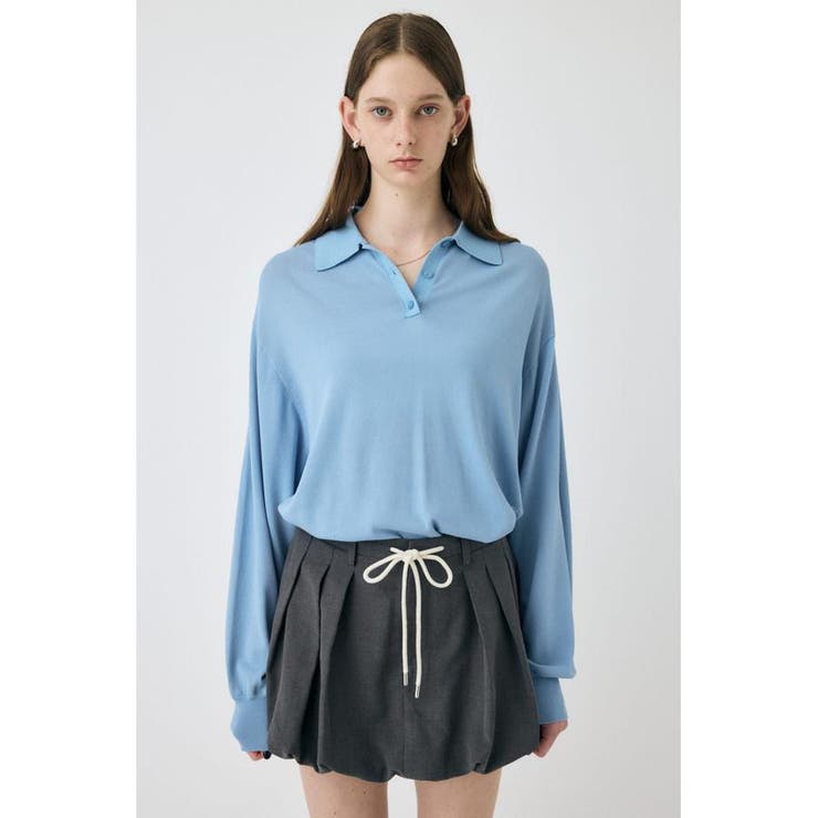 BORDER KNIT ポロ | MOUSSY OUTLET | 詳細画像11 