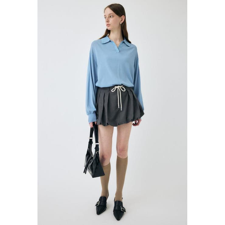 BORDER KNIT ポロ | MOUSSY OUTLET | 詳細画像12 