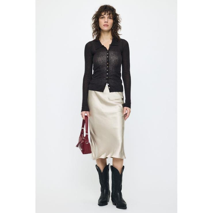 SATIN MIDI スカート | MOUSSY OUTLET | 詳細画像2 