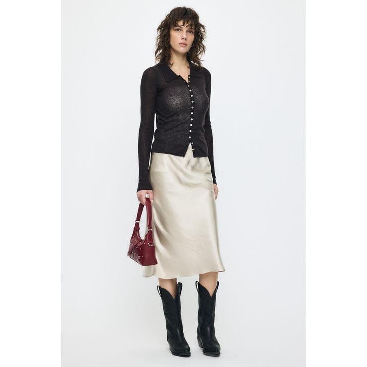 SATIN MIDI スカート | MOUSSY OUTLET | 詳細画像3 