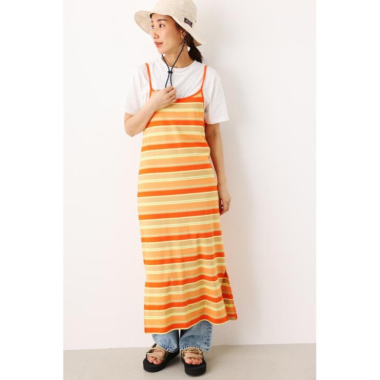 高級♡新品マイケルコース　スパンコールボーダーキャミワンピース♡ セール】ドットキャミソールワンピース（ワンピース）｜SUGAR