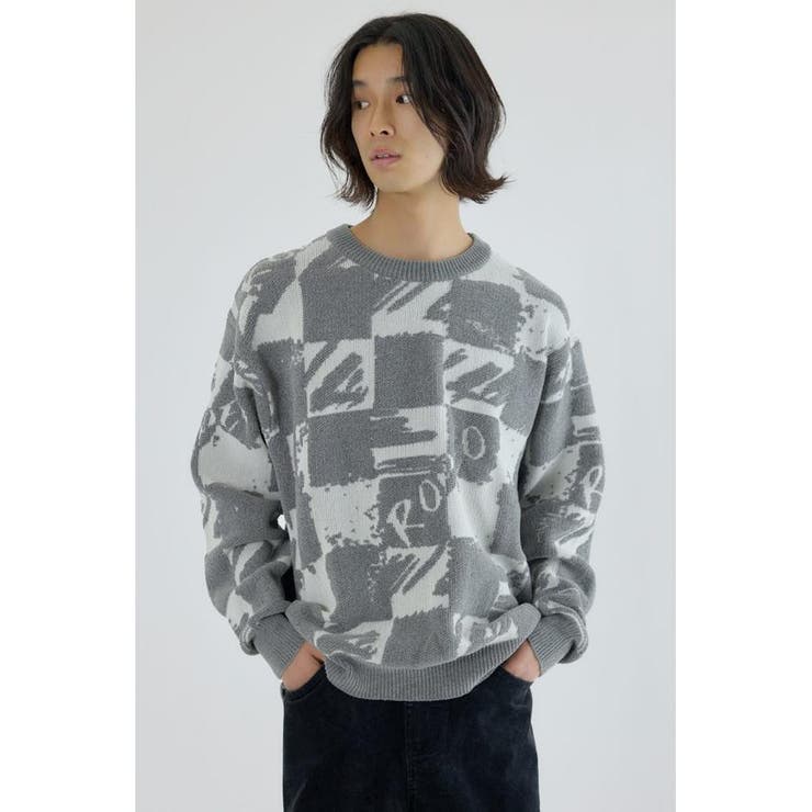 ブロークンチェックニット | RODEO CROWNS WIDE BOWL | 詳細画像2 