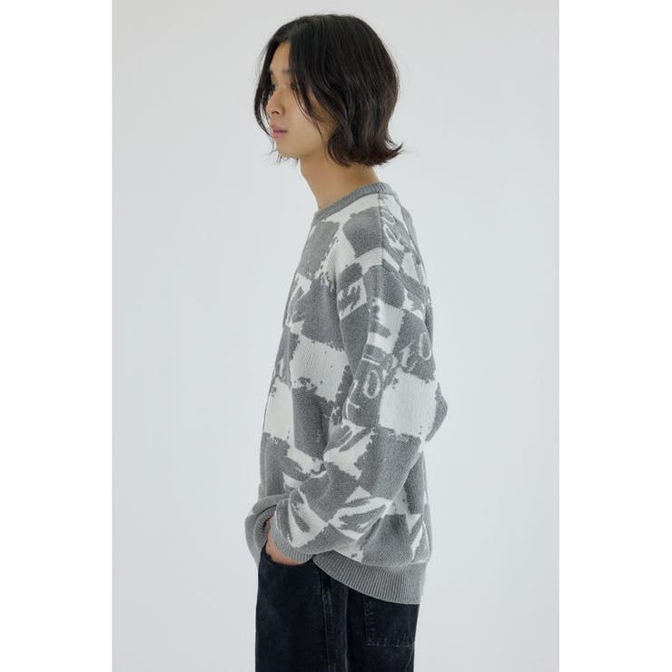 ブロークンチェックニット | RODEO CROWNS WIDE BOWL | 詳細画像3 