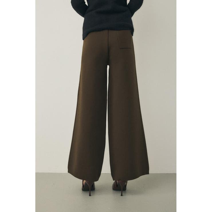 ニットワイドパンツ リサイクルポリエステル×オーガニックコットン | MOUSSY OUTLET | 詳細画像3 