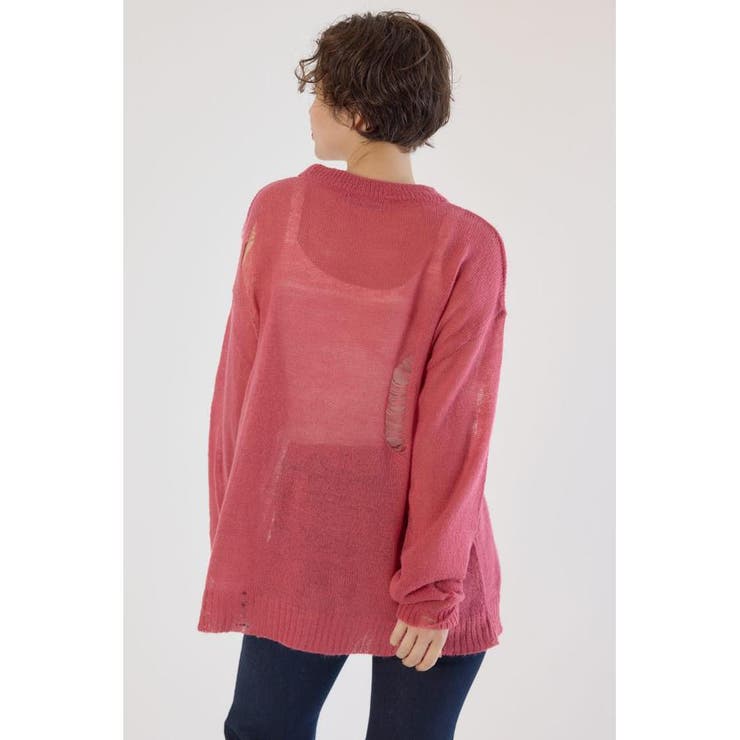 メッセージダメージニットトップス | RODEO CROWNS WIDE BOWL | 詳細画像18 