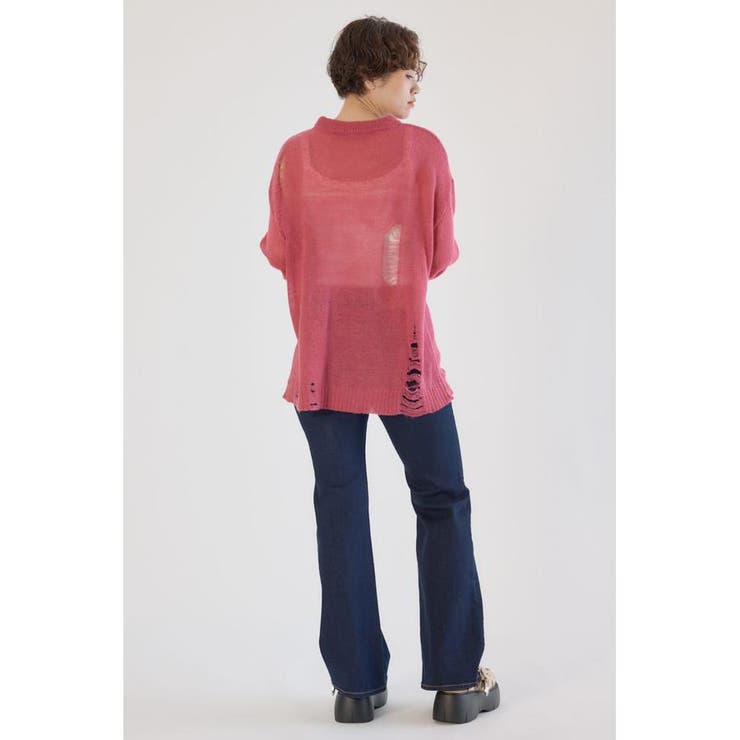 メッセージダメージニットトップス | RODEO CROWNS WIDE BOWL | 詳細画像20 