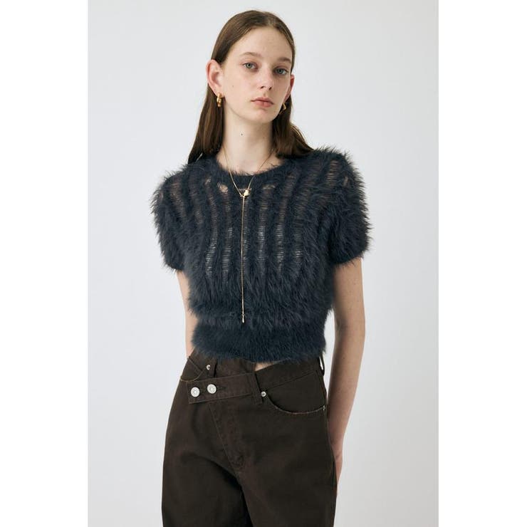 SHEER SHAGGY ニット | MOUSSY OUTLET | 詳細画像2 