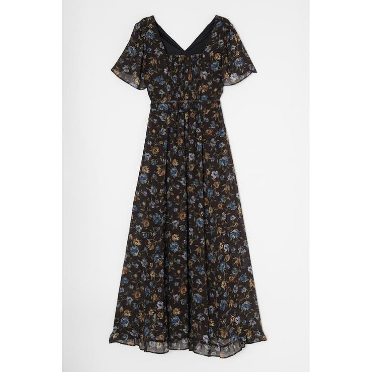 FLUTTER SLEEVE FLORAL ドレス | MOUSSY OUTLET | 詳細画像3 