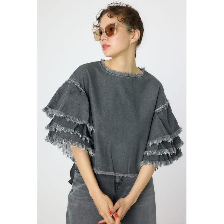 アームフリルデニムトップス | RODEO CROWNS WIDE BOWL | 詳細画像1 