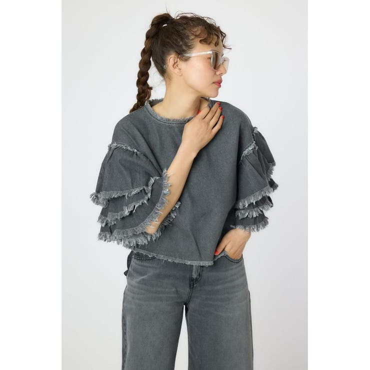 アームフリルデニムトップス | RODEO CROWNS WIDE BOWL | 詳細画像2 