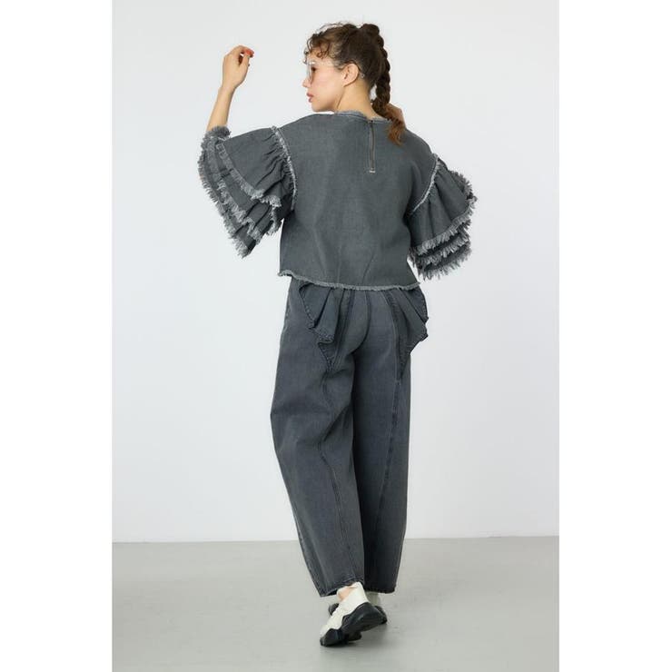 アームフリルデニムトップス | RODEO CROWNS WIDE BOWL | 詳細画像8 