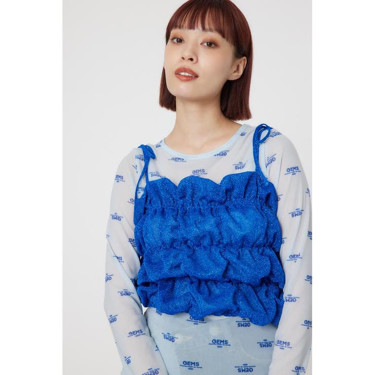 2WAY ラメ ギャザー ビスチェ | RODEO CROWNS WIDE BOWL | 詳細画像6 