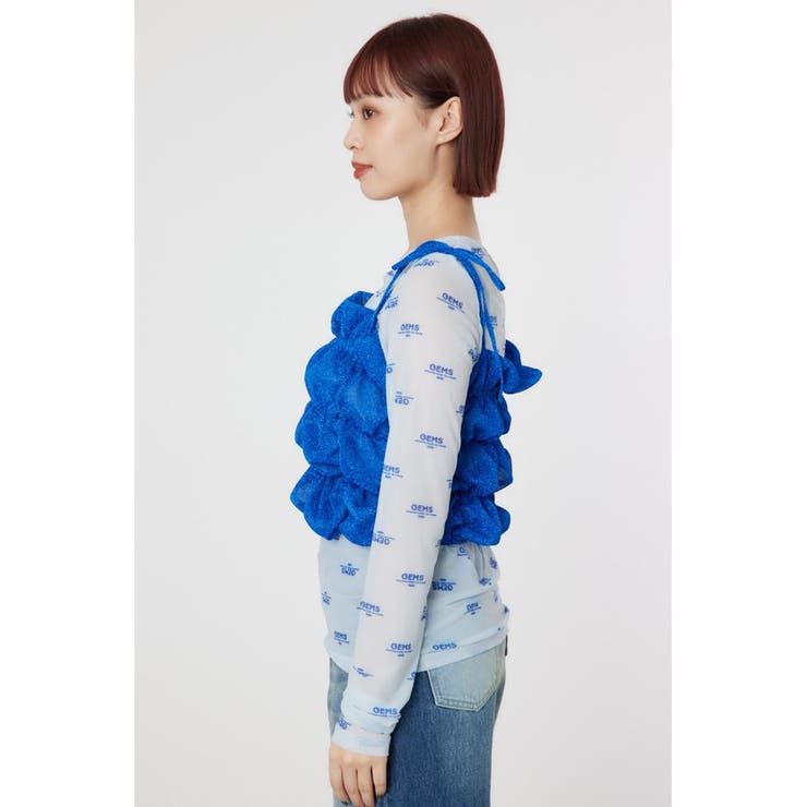 2WAY ラメ ギャザー ビスチェ | RODEO CROWNS WIDE BOWL | 詳細画像12 