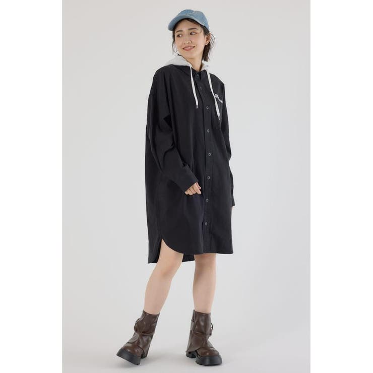 フード付きロゴシャツワンピース | RODEO CROWNS WIDE BOWL | 詳細画像2 