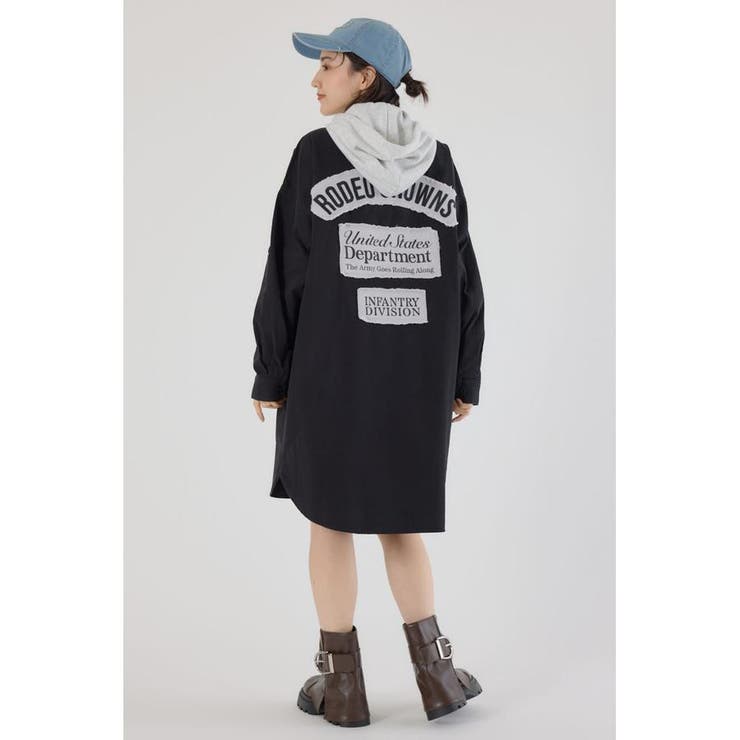 フード付きロゴシャツワンピース | RODEO CROWNS WIDE BOWL | 詳細画像3 