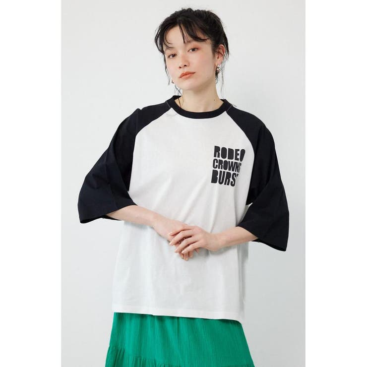 柄WHT5 | Ink Logo ラグランTシャツ | RODEO CROWNS WIDE BOWL