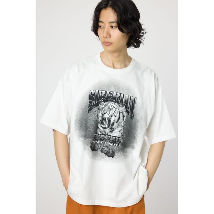 O/WHT1 | フェードタイガーTシャツ | RODEO CROWNS WIDE BOWL