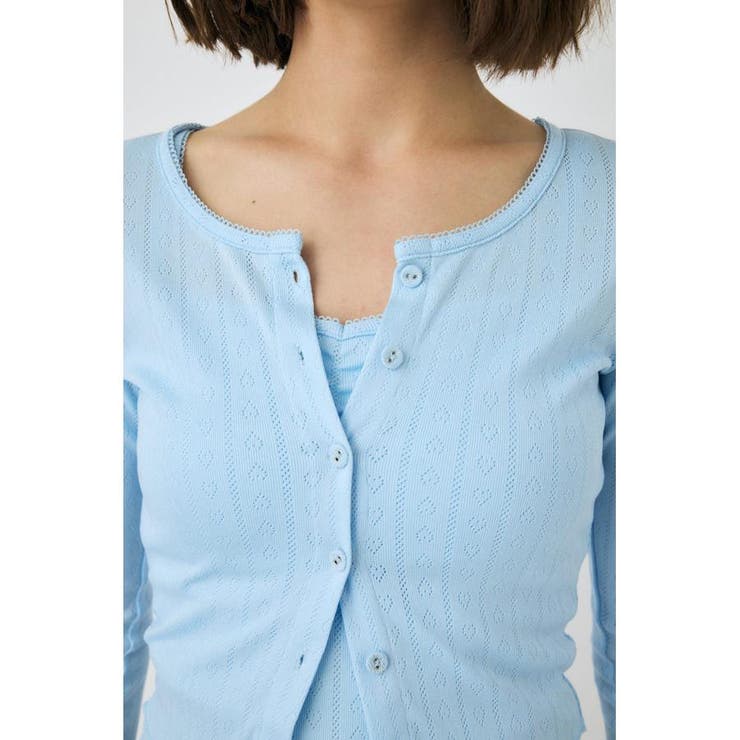EYELET U-NECK カーデ & キャミ | MOUSSY OUTLET | 詳細画像21 