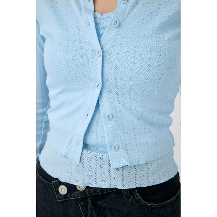 EYELET U-NECK カーデ & キャミ | MOUSSY OUTLET | 詳細画像22 