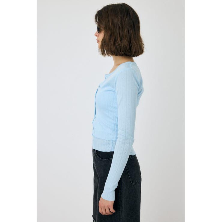 EYELET U-NECK カーデ & キャミ | MOUSSY OUTLET | 詳細画像16 