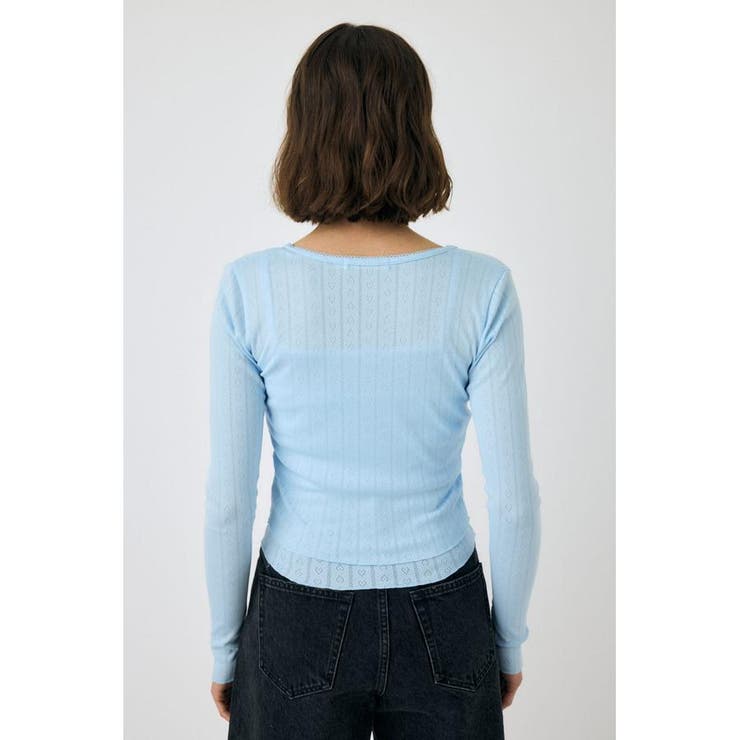 EYELET U-NECK カーデ & キャミ | MOUSSY OUTLET | 詳細画像17 
