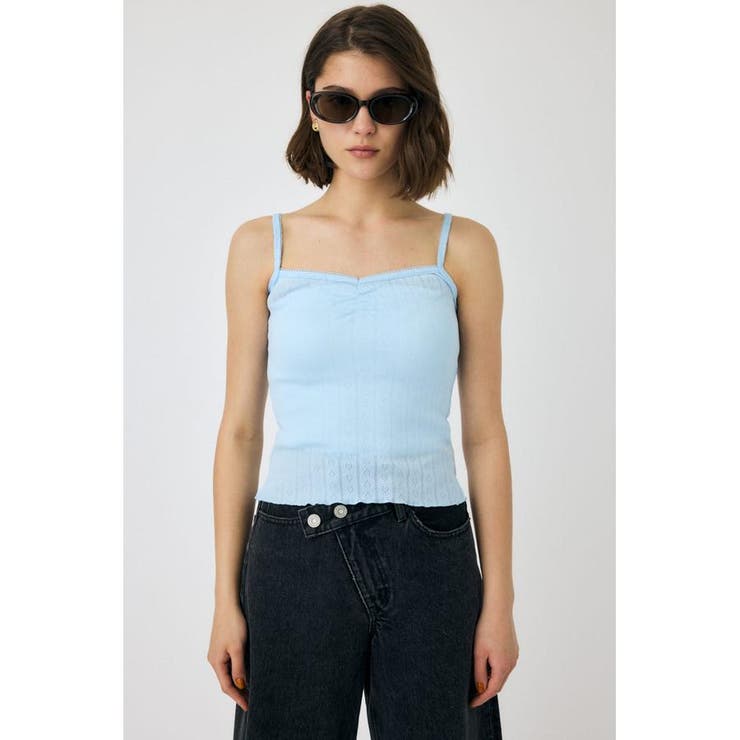 EYELET U-NECK カーデ & キャミ | MOUSSY OUTLET | 詳細画像18 