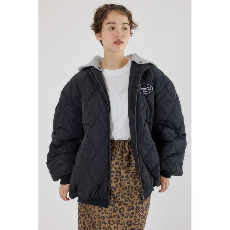 キルティングフードブルゾン | RODEO CROWNS WIDE BOWL | 詳細画像9